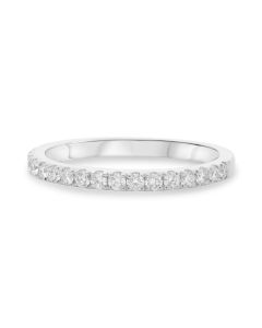 Stackable Pave White Diamond Band