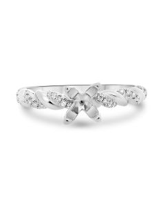 Twisted Four Prong Engagement Setting