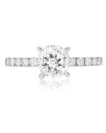 White Gold Classic Pave Engagement Setting