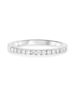 Stackable White Diamond Pave Band