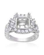 Double Prong Twisted Shank Engagement Setting