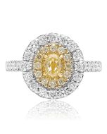 Oval Yellow Diamond Ring
