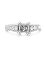 Double Prong Tapered Shank Engagement Setting
